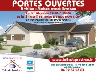 Portes-ouvertes à Genas les 31/03 et 01/04